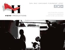 Tablet Screenshot of heroproductions.com